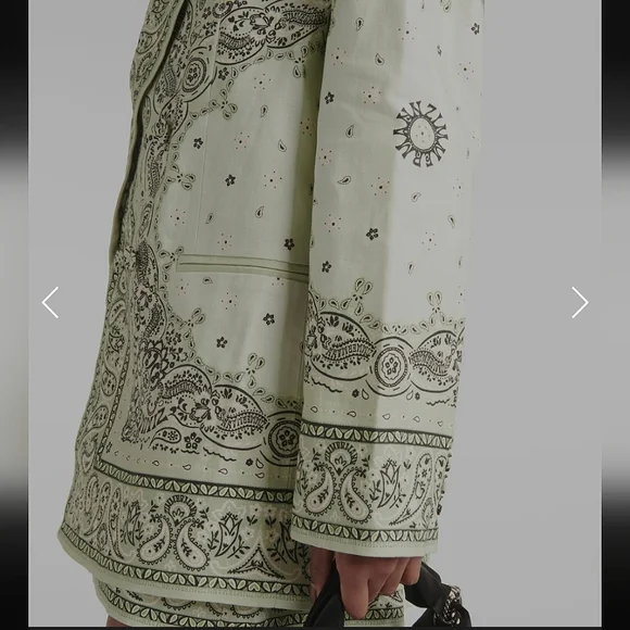 ZIMMERMAN GREEN PAISLEY BLAZER✨️MATCHMAKER 2024 RUNWAY COLLECTION✨️NWOT❤️🔥 - Picture 11 of 14